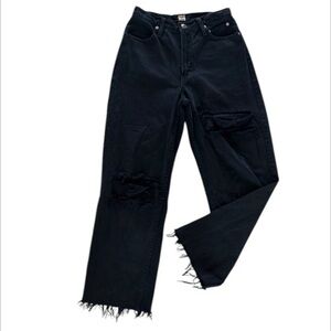 ROAM wide leg jeans classic fit size 2 black high rise